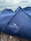 MIGVIE Embroidered Unisex Hoodie NAVY