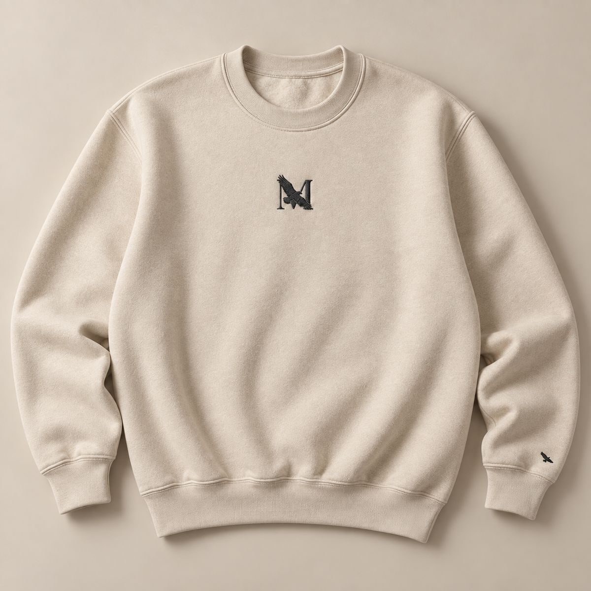 M Embroidered Unisex Sweatshirt